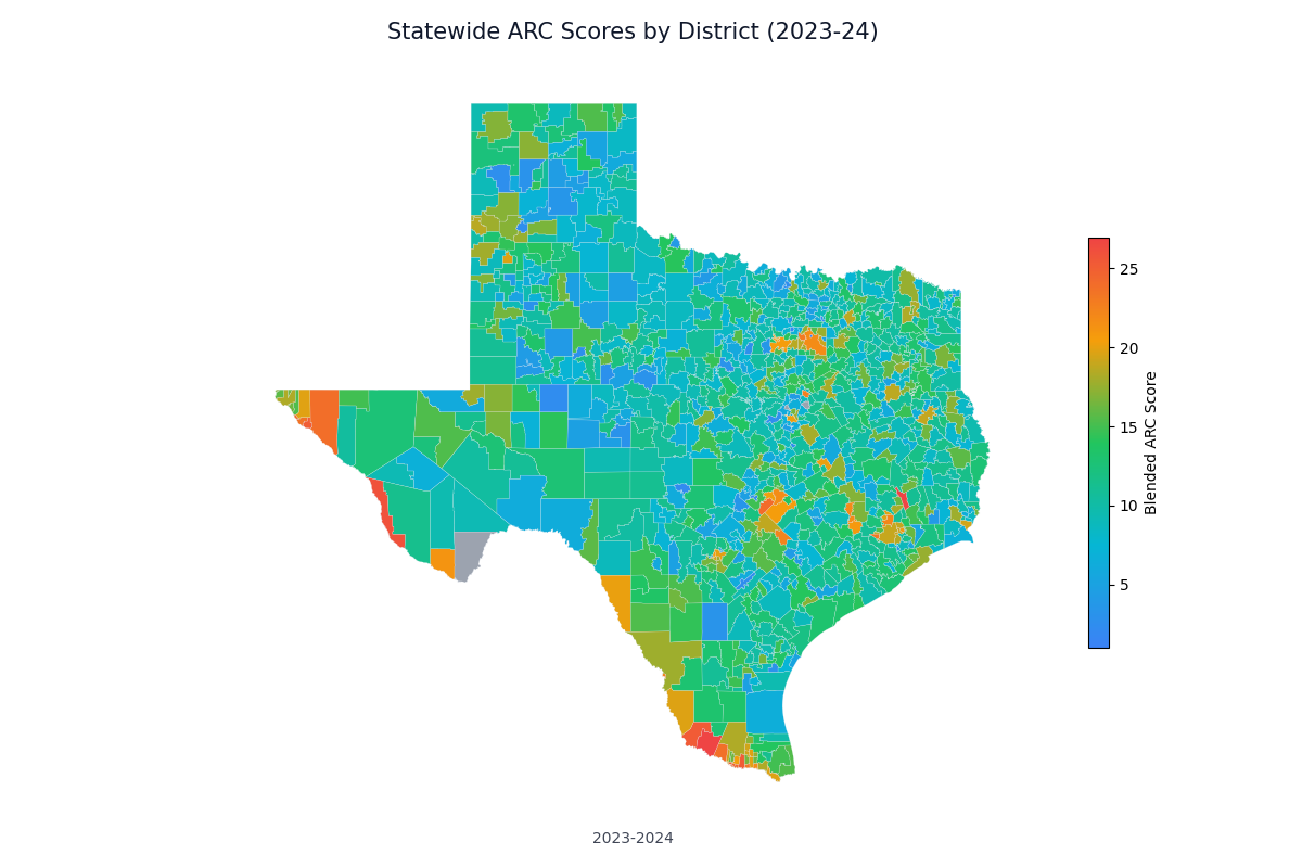 Statewide ARC Scores by District (2023-24)